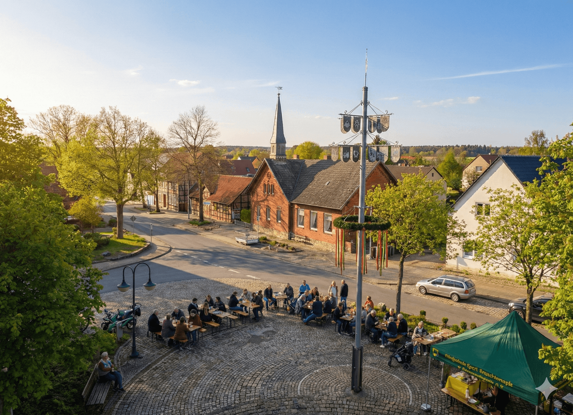 Brackstedt Alte Schule Drohnenaufnahme